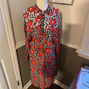 Essential Antwerp ❤️ Crazy ❤️ Sequin Floral Red and Black Women's Dress